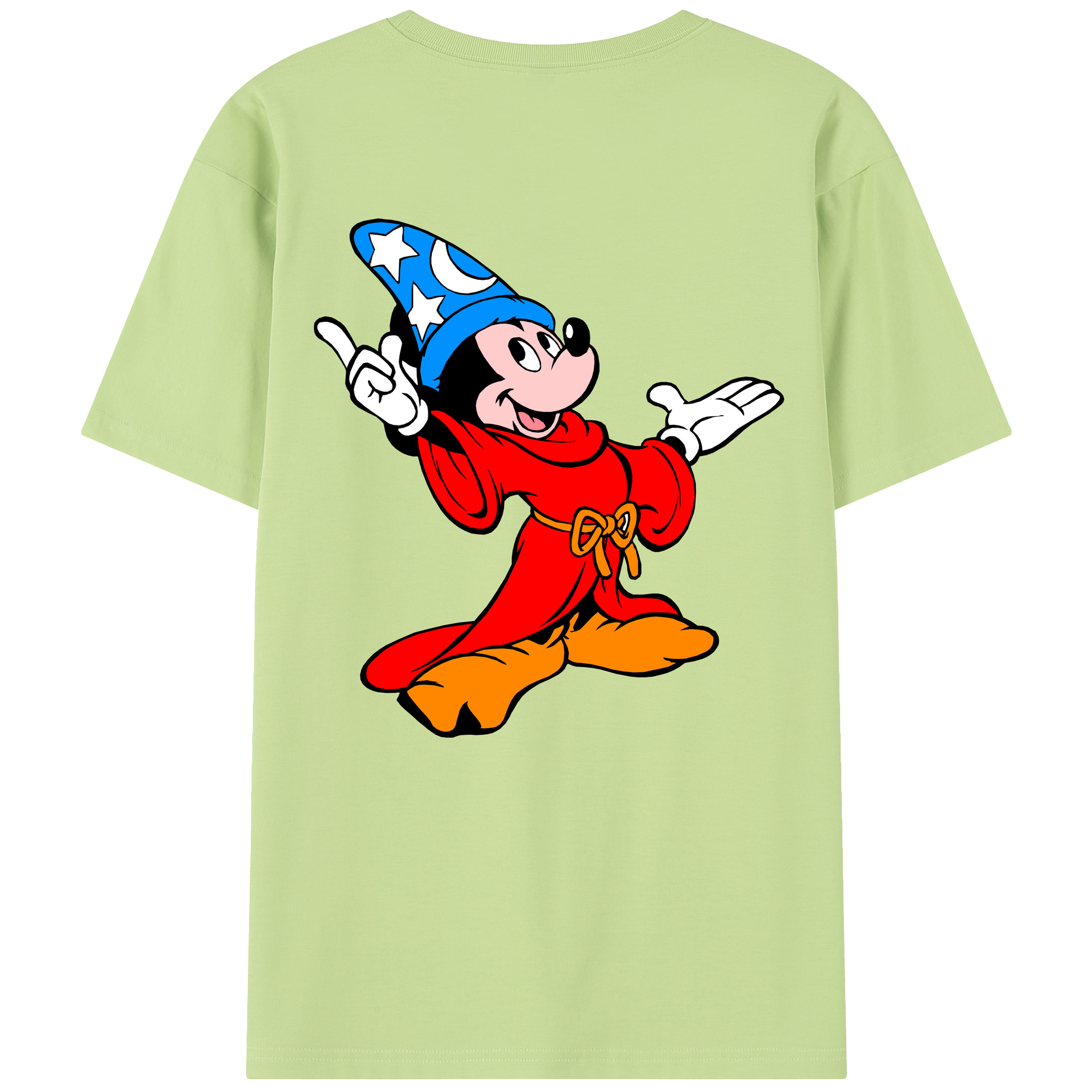 （画像用） ミッキーマウス Mickey Mouse 綿100％半袖Tシャツ（背面プリント）